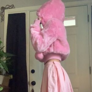 Furry Pink Jacket